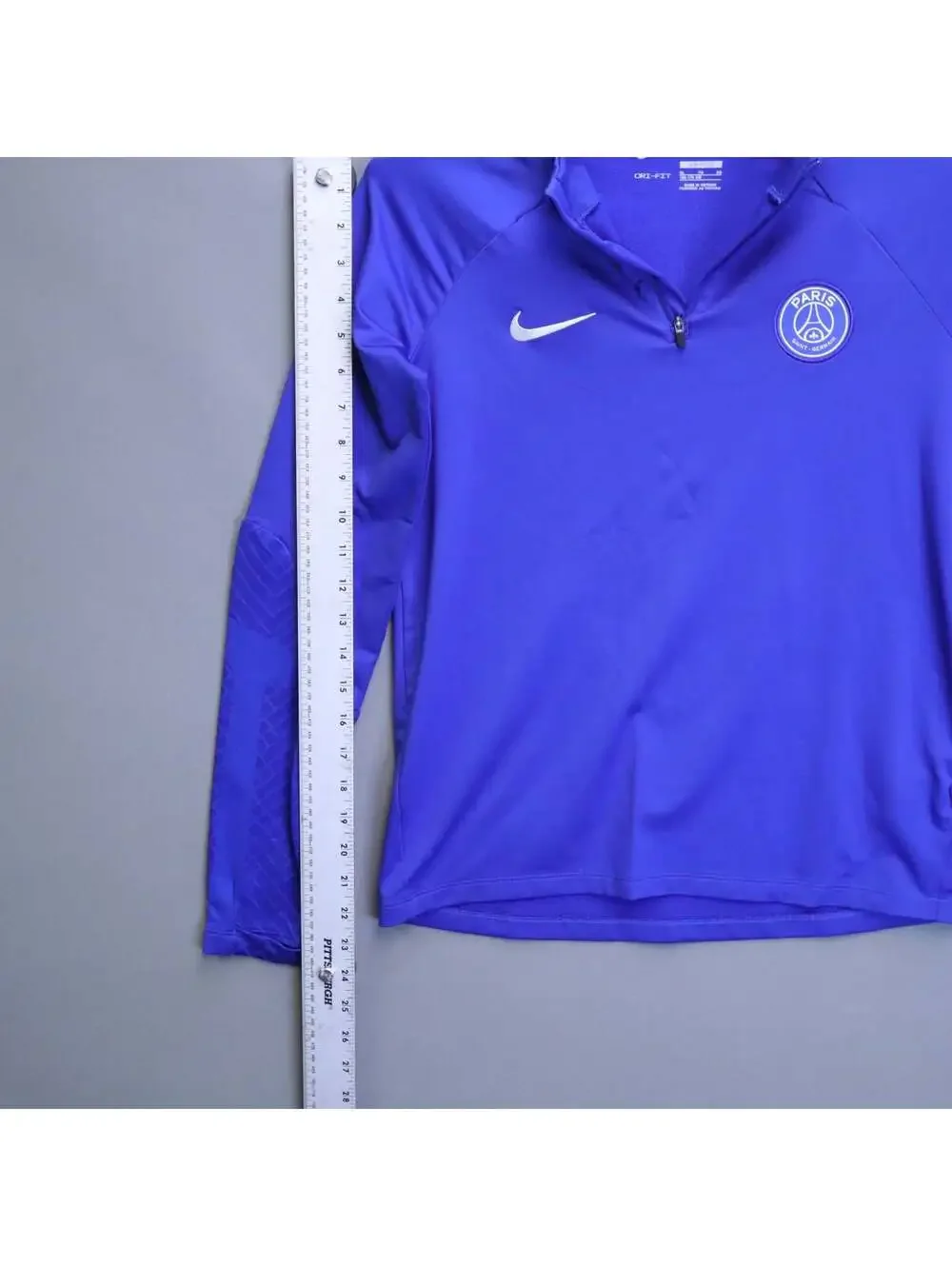 Nike Dri-FIT Paris Saint-Germain PSG 1/4 Zip Drill Top Youth XL Blue Soccer